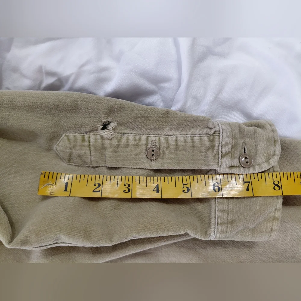 Polo By Ralph Lauren Khaki Benford Long Sleeve Button Down Shirt